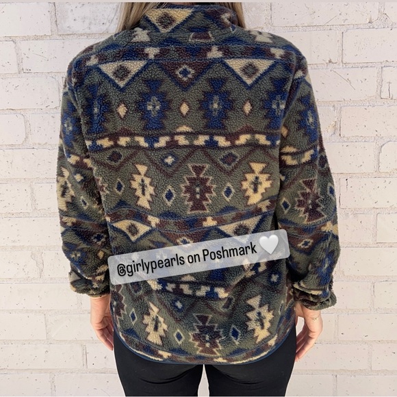 Weatherproof Sweater Fleece Pullover Sweatshirt Snap T NEW - Picture 3 of 10